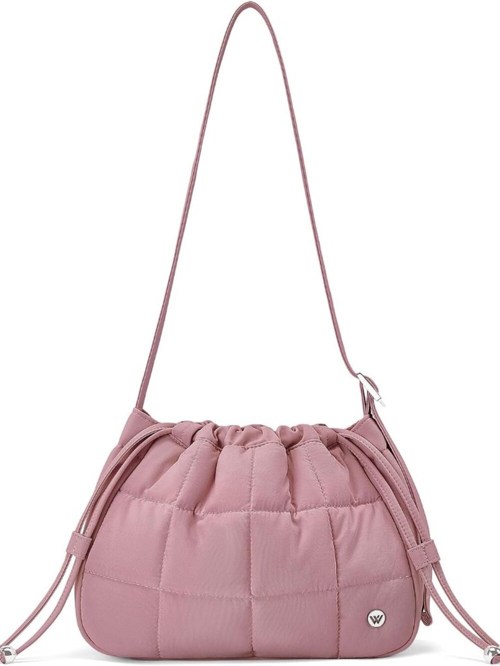 Quilted Hobo Bags for Women Nylon Shoulder Bag, Women's Handbags with Shoulder W